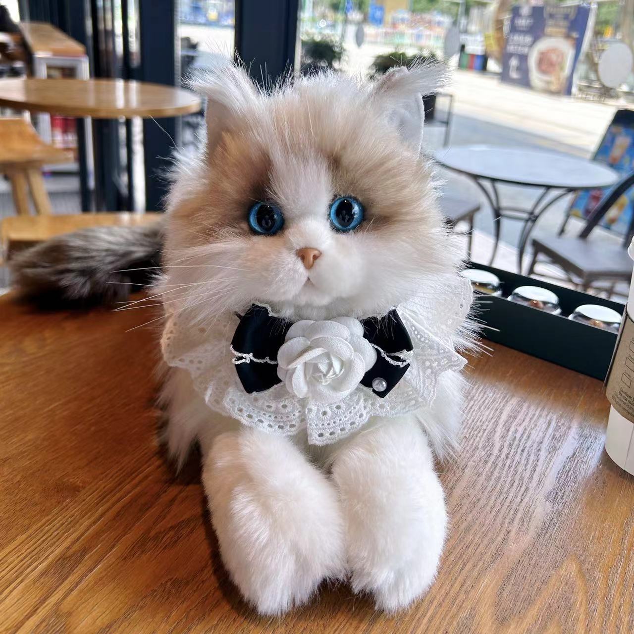 Simulation Kitten Plush Doll — Lifelike Soft Cat Toy for Kids & Cat Lovers