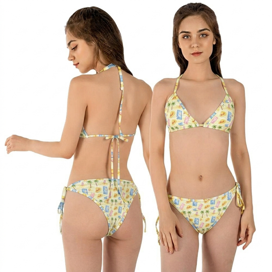 All-over Print String Bikini