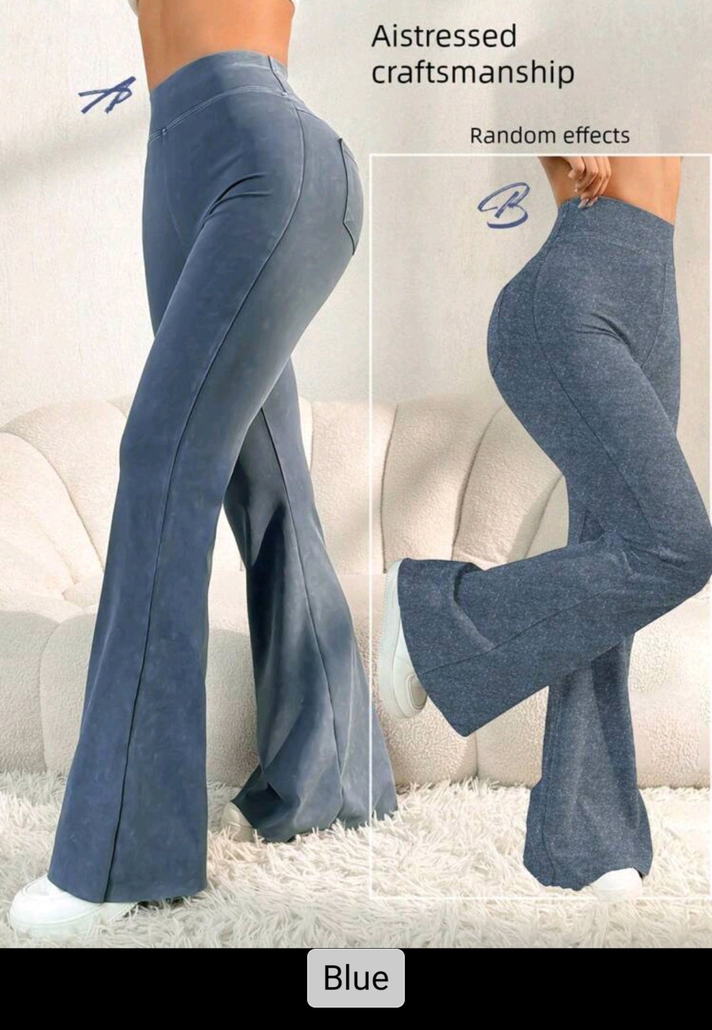 Women's High Waist Butt Lift Flare Pants