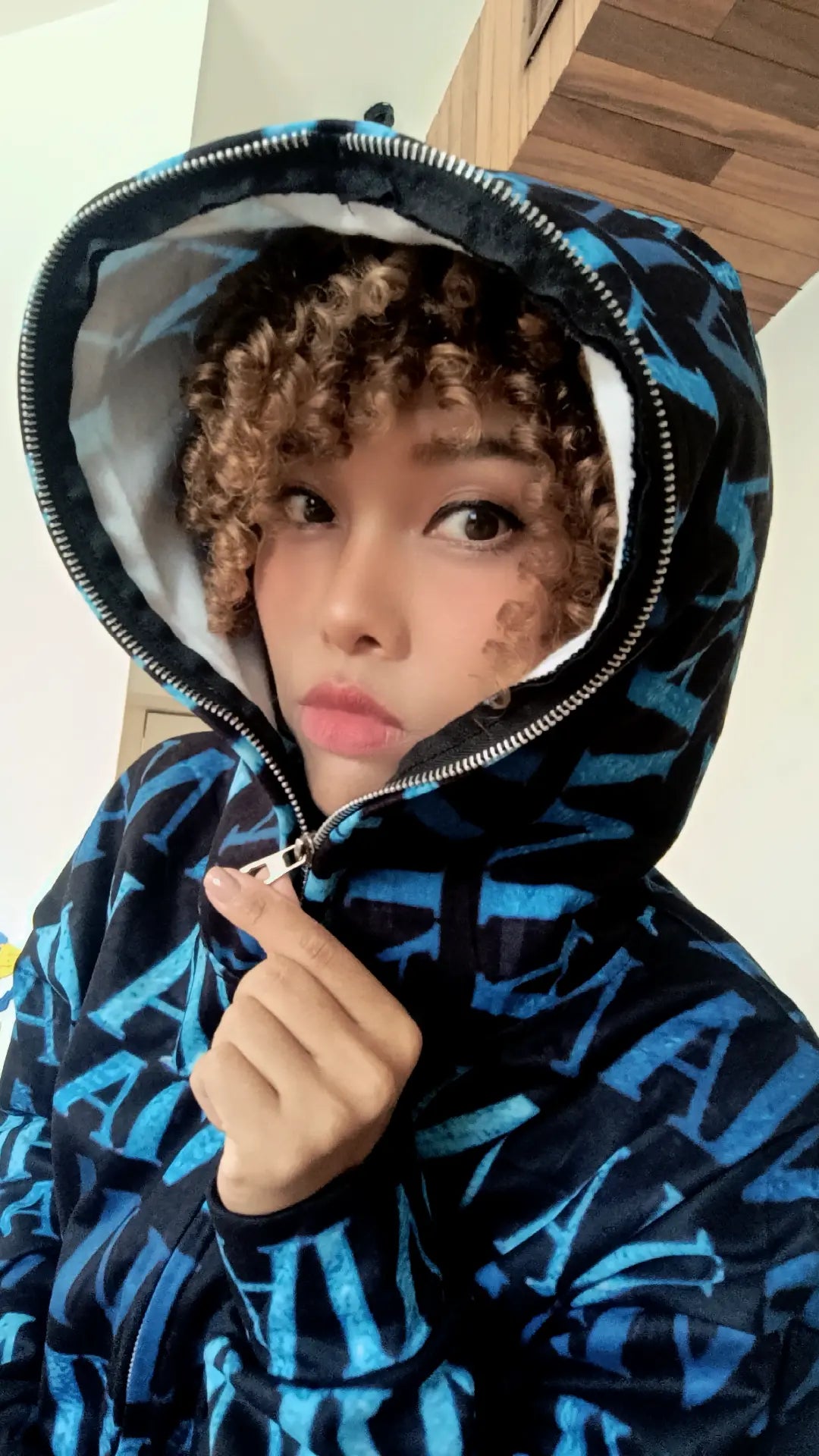 Personalized All-over Print Full Zip Up Hoodie (Lightweight)