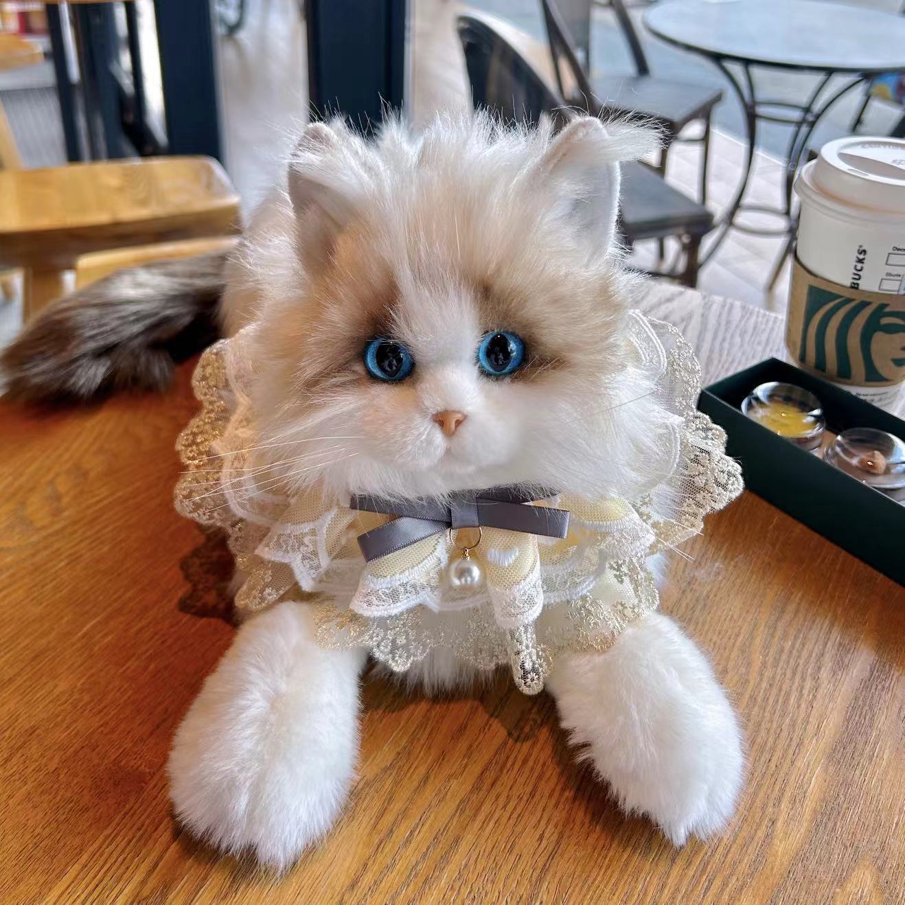 Simulation Kitten Plush Doll — Lifelike Soft Cat Toy for Kids & Cat Lovers