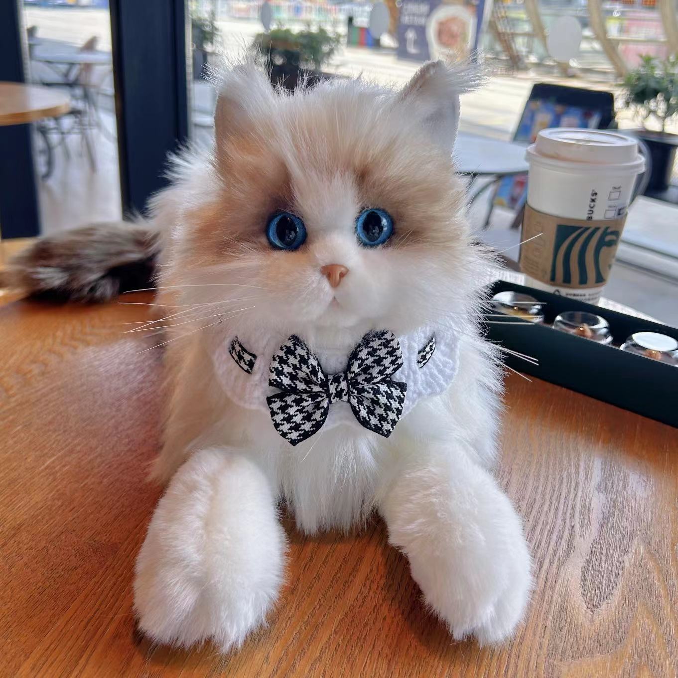 Simulation Kitten Plush Doll — Lifelike Soft Cat Toy for Kids & Cat Lovers
