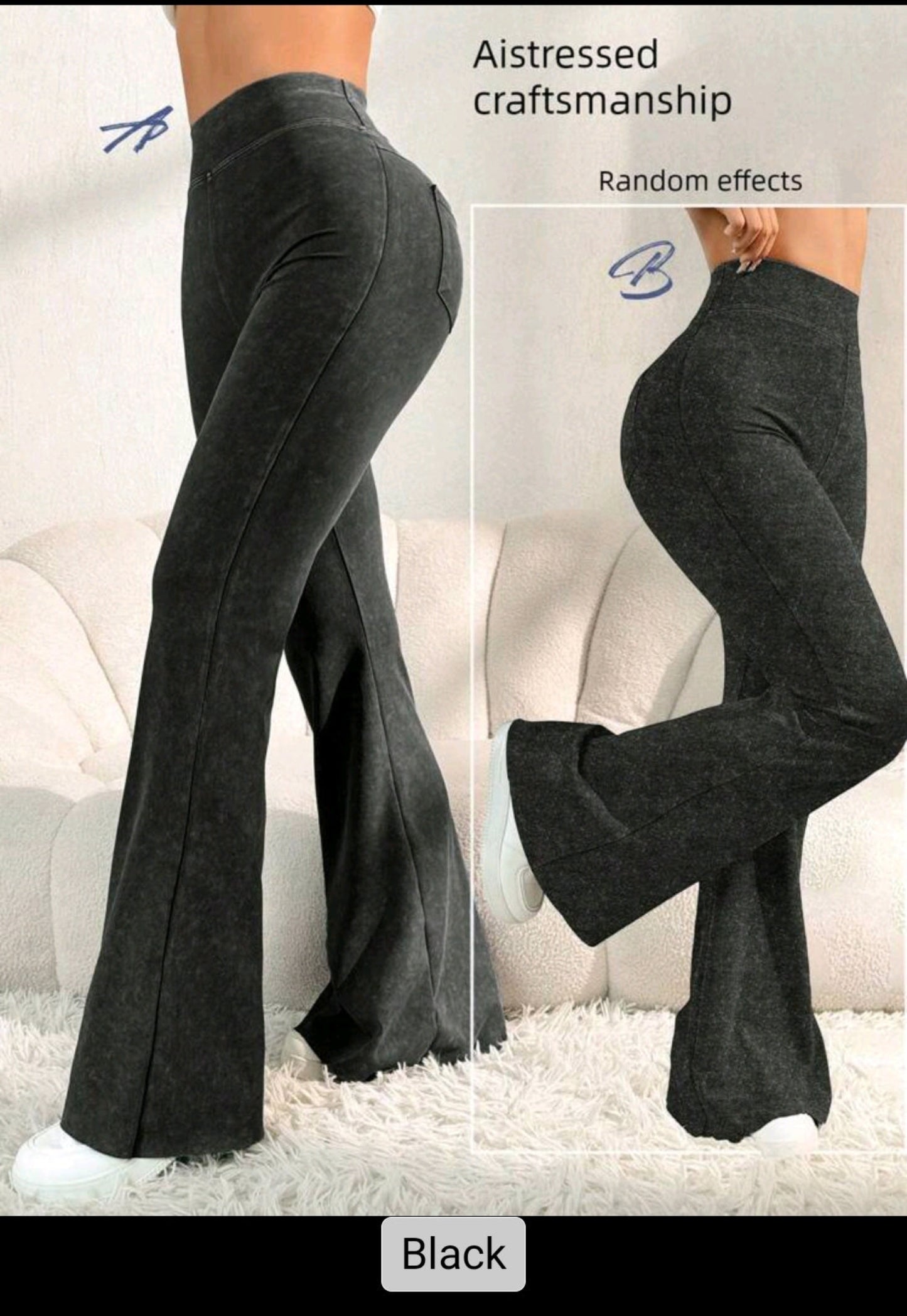 Women's High Waist Butt Lift Flare Pants