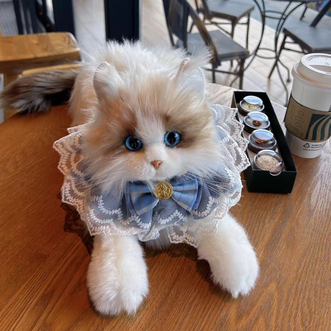 Simulation Kitten Plush Doll — Lifelike Soft Cat Toy for Kids & Cat Lovers