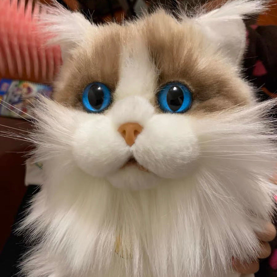 Simulation Kitten Plush Doll — Lifelike Soft Cat Toy for Kids & Cat Lovers