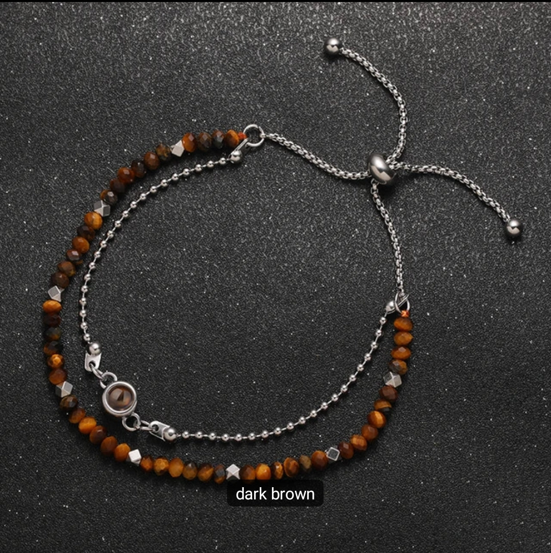 Personalized Crystal Photo Projection Bracelet