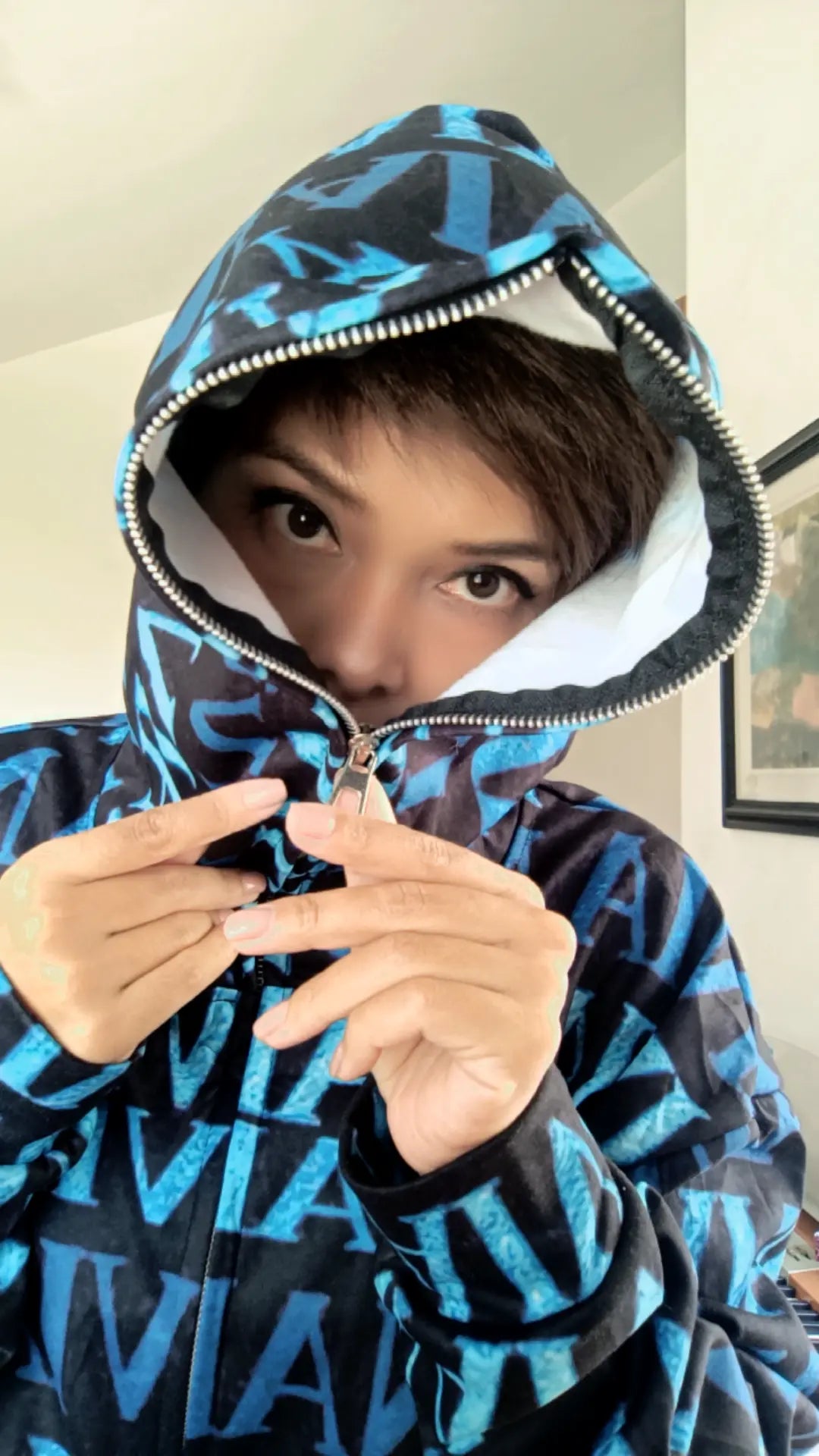 Personalized All-over Print Full Zip Up Hoodie (Lightweight)