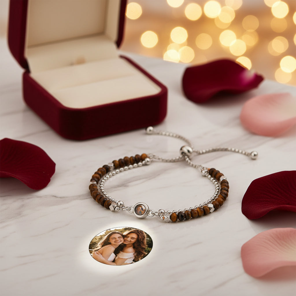 Personalized Crystal Photo Projection Bracelet