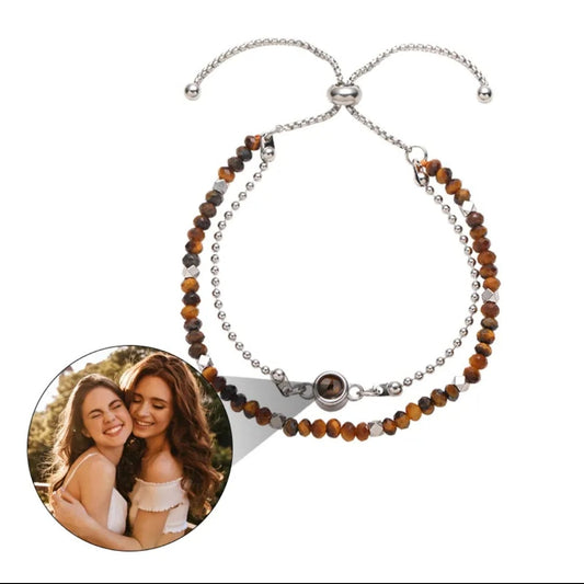 Personalized Crystal Photo Projection Bracelet