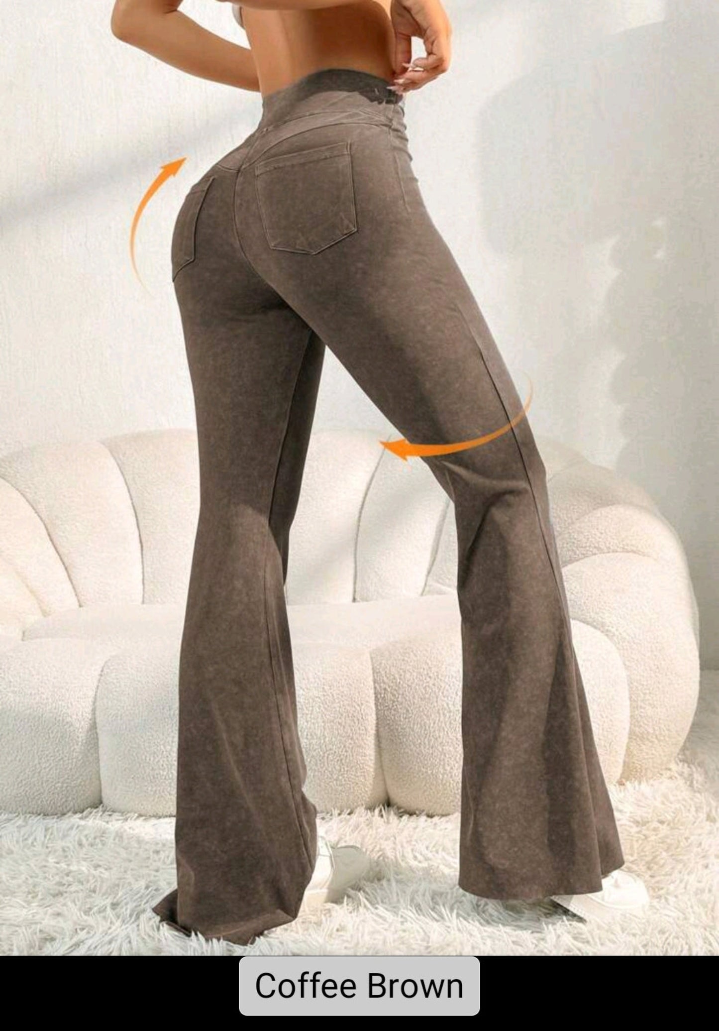 Women's High Waist Butt Lift Flare Pants