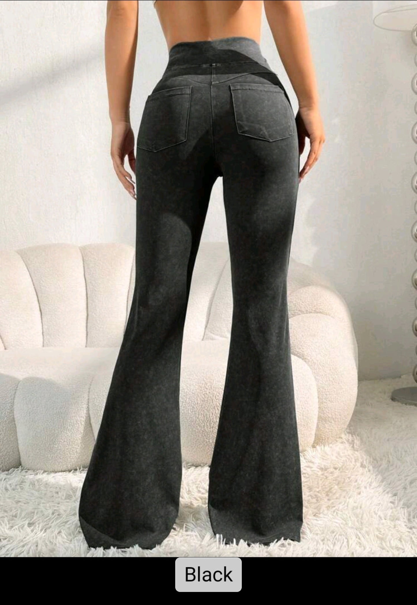 Women's High Waist Butt Lift Flare Pants