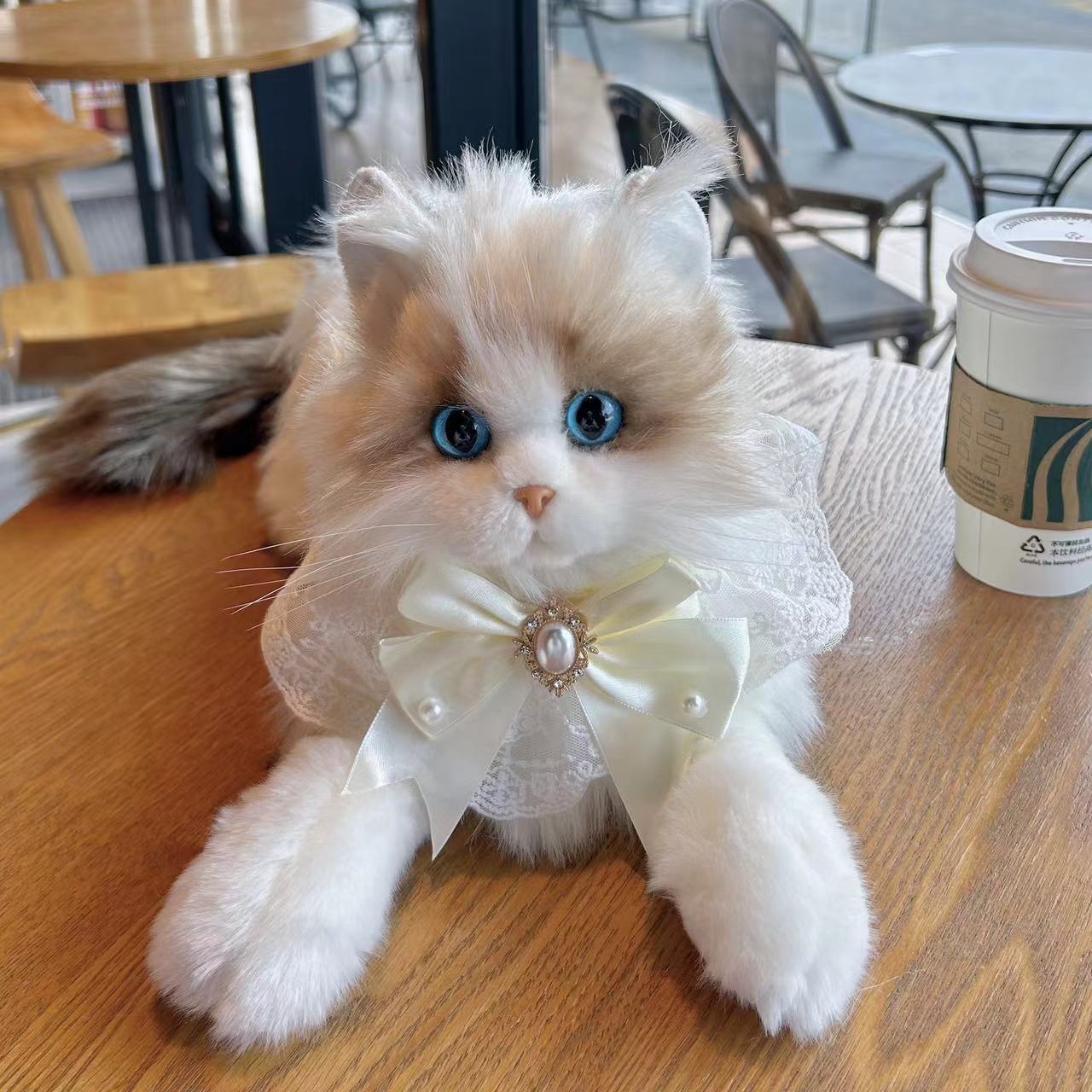 Simulation Kitten Plush Doll — Lifelike Soft Cat Toy for Kids & Cat Lovers
