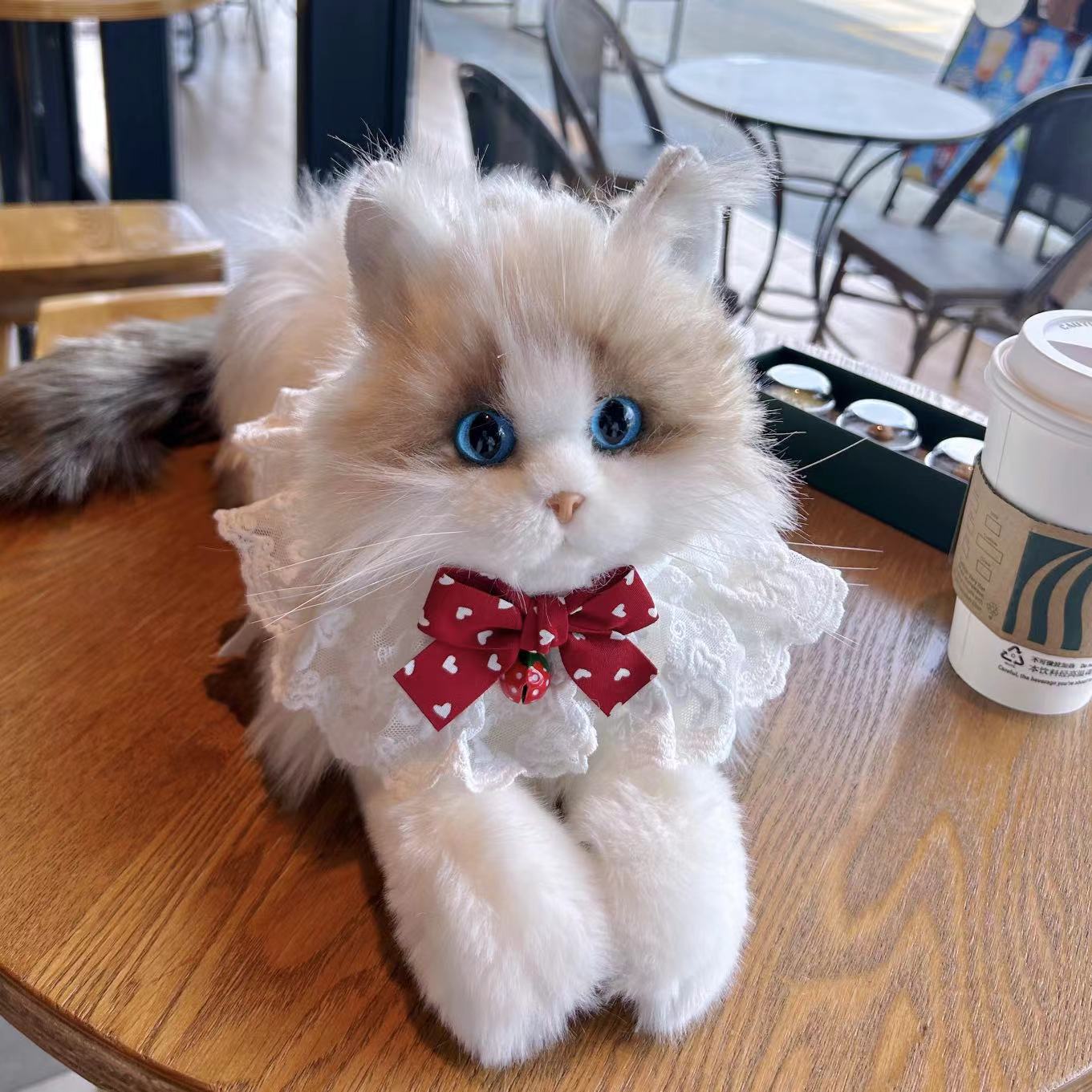 Simulation Kitten Plush Doll — Lifelike Soft Cat Toy for Kids & Cat Lovers