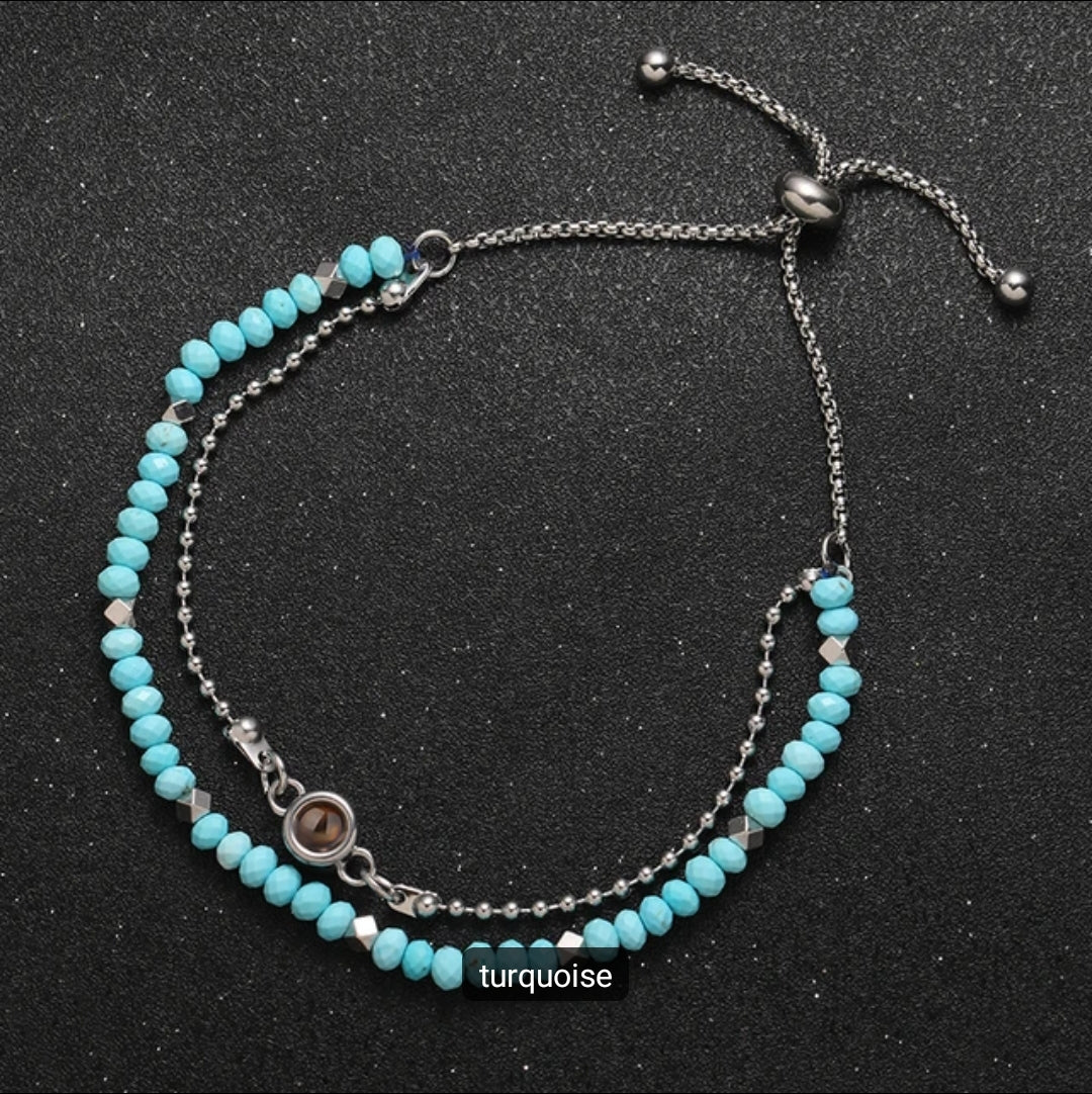 Personalized Crystal Photo Projection Bracelet