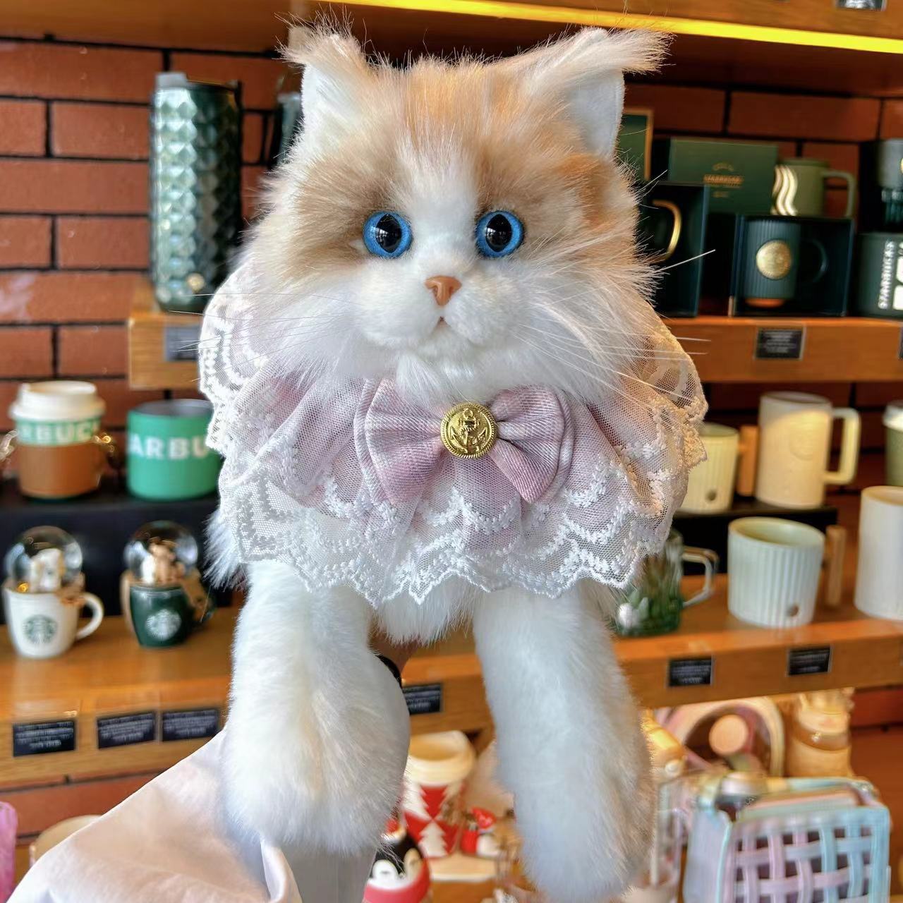 Simulation Kitten Plush Doll — Lifelike Soft Cat Toy for Kids & Cat Lovers
