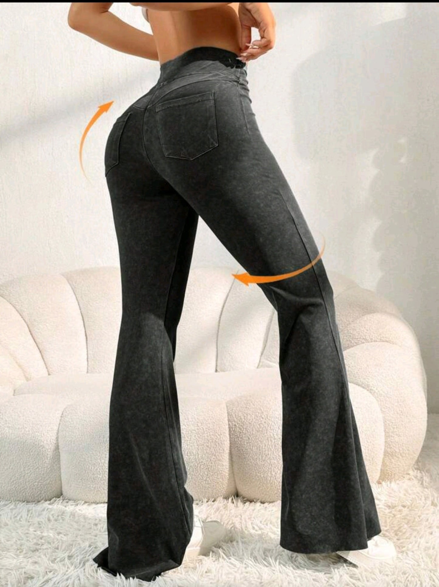 Women's High Waist Butt Lift Flare Pants