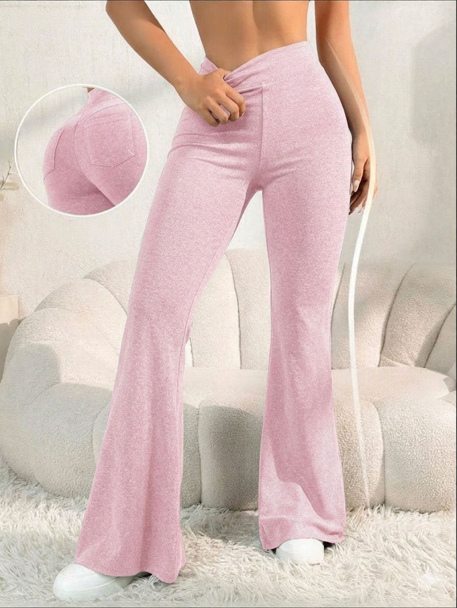 Women's High Waist Butt Lift Flare Pants