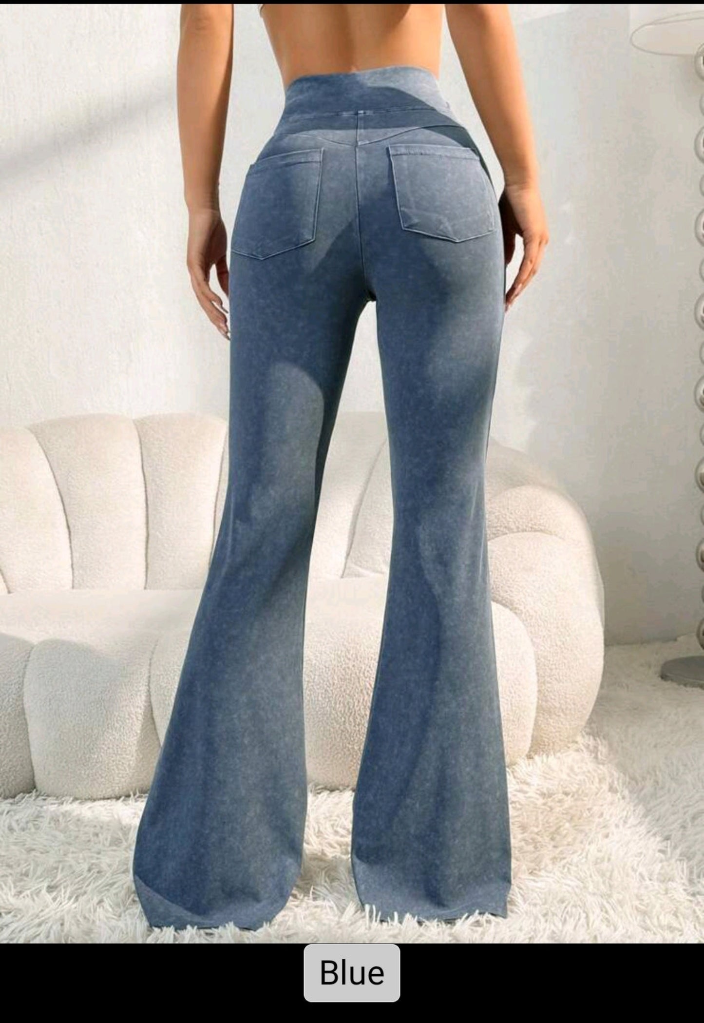 Women's High Waist Butt Lift Flare Pants