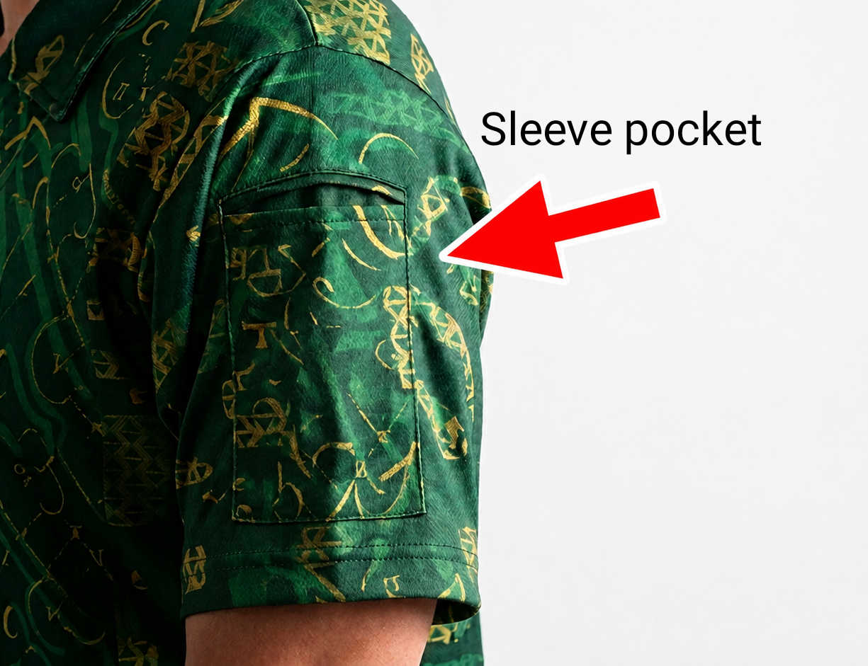 All-over Print Tactical Polo Shirt - Naïvia