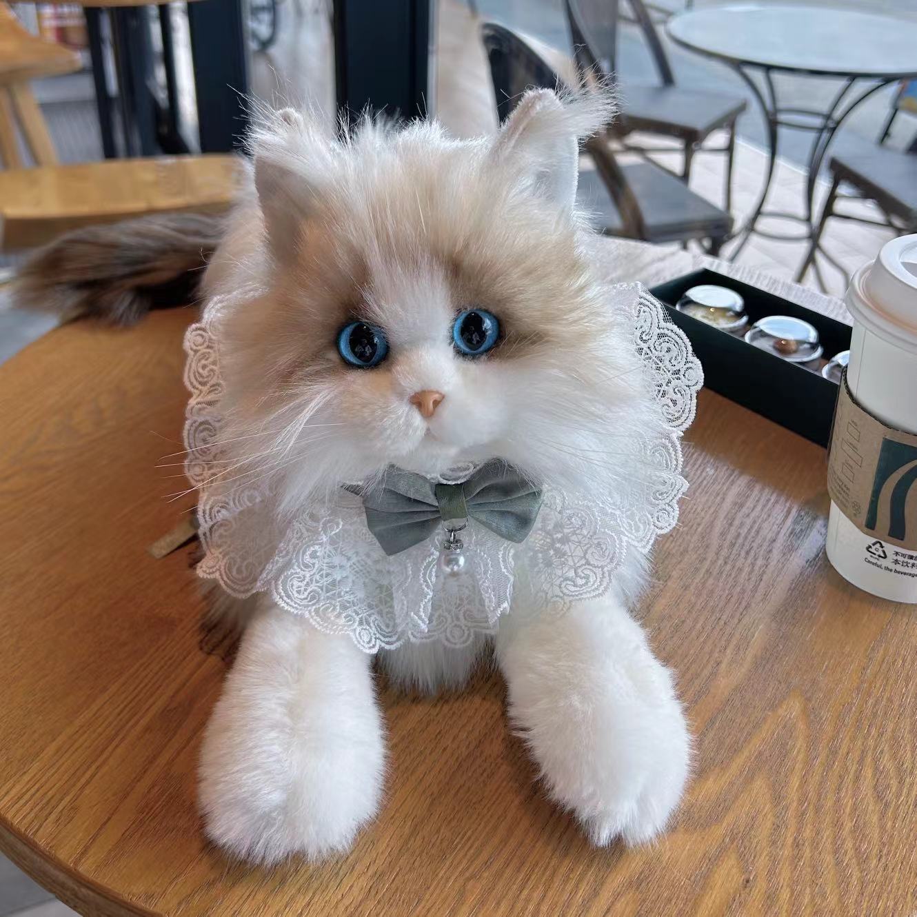 Simulation Kitten Plush Doll — Lifelike Soft Cat Toy for Kids & Cat Lovers