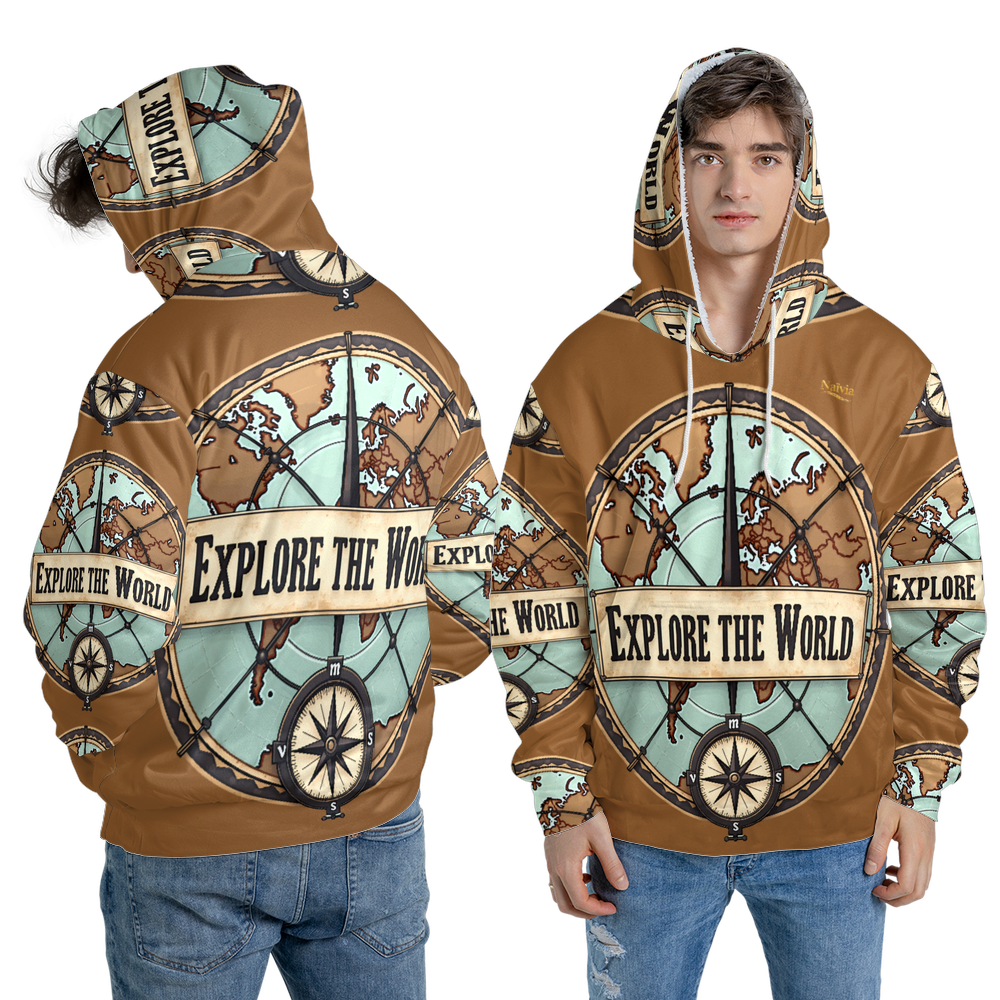 All over Print Fleece Hoodie